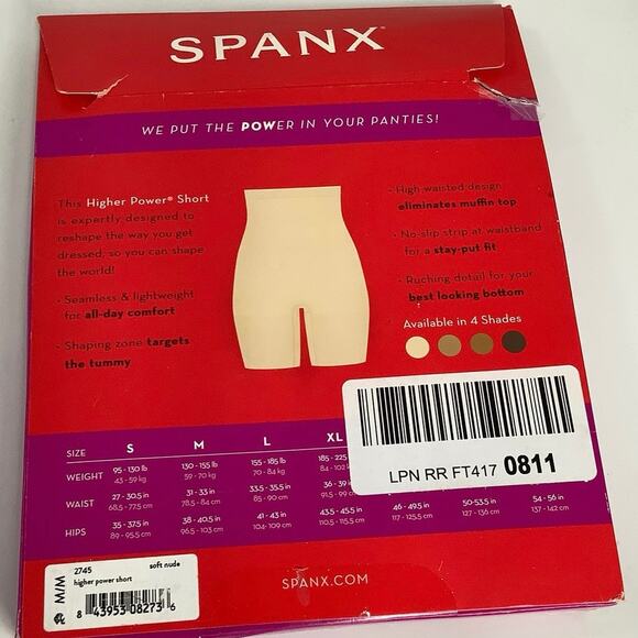 Spanx seamless Higher power shorts. B145 size medium - Picture 2 of 3
